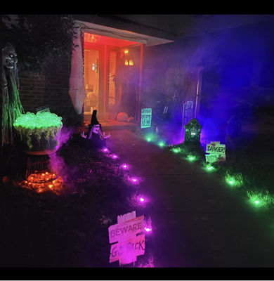 WIFI APP باغ چراغ های رشته ای LED پلگ ان RGB پیکسل لامپ های چمن